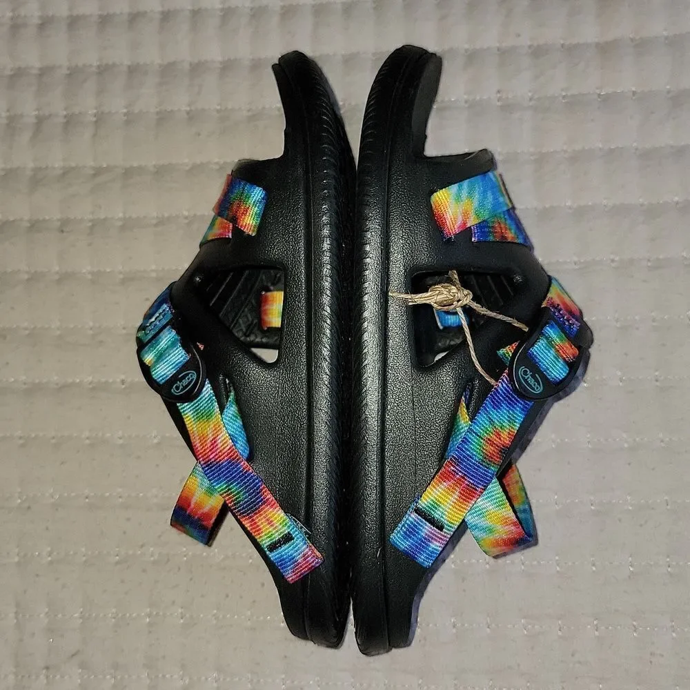 New Chaco Chillos Tie Dye Adjustable Strap Performance Sport Sandals Size Kids 2